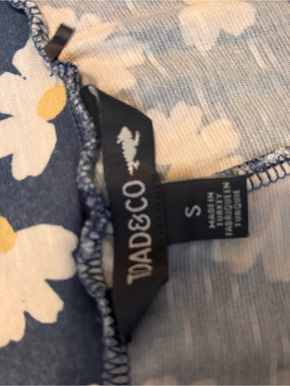 Toad&Co Blue Wide Leg Daisy Print Pants - Picture 4 of 4